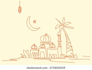 Moderner Ramadan-Plakathintergrund für Grußkarten, kommerzielle Banner, Mode, Cover und soziale Medien