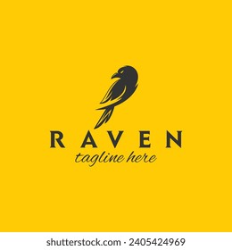 Modern Raven Logo design template