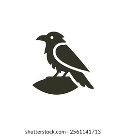 Modern raven logo for sale.