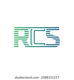 Modern RCS Logo Design. Letter RCS Minimalist, Professional, and Versatile Branding Icon for Business Identity