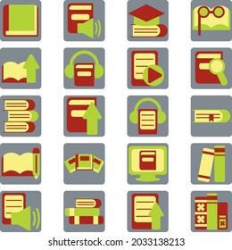 Lectura moderna, ilustración, vector, sobre fondo blanco.