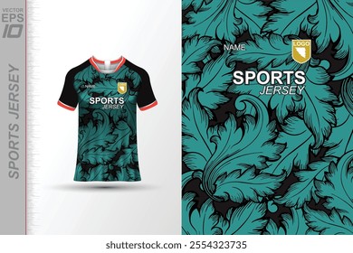 Modern ready-to-print jersey design with dynamic lines and vibrant colors. Perfect for football, basketball, cycling, or sportswear. High-quality, customizable vector file for instant printing.