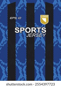 Modern ready-to-print jersey design with dynamic lines and vibrant colors. Perfect for football, basketball, cycling, or sportswear. High-quality, customizable vector file for instant printing.