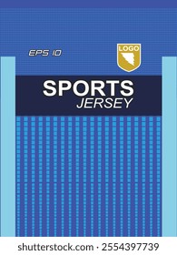 Modern ready-to-print jersey design with dynamic lines and vibrant colors. Perfect for football, basketball, cycling, or sportswear. High-quality, customizable vector file for instant printing.