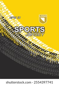 Modern ready-to-print jersey design with dynamic lines and vibrant colors. Perfect for football, basketball, cycling, or sportswear. High-quality, customizable vector file for instant printing.
