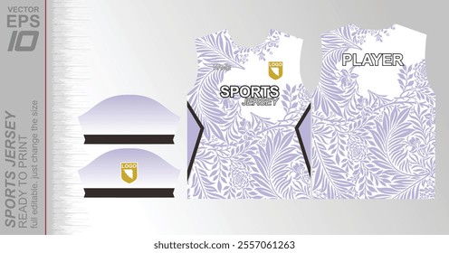 Modern ready-to-print jersey design with dynamic lines and vibrant colors. Perfect for football, basketball, cycling, or sportswear. High-quality, customizable vector file for instant printing