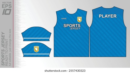 Modern ready-to-print jersey design with dynamic lines and vibrant colors. Perfect for football, basketball, cycling, or sportswear. High-quality, customizable vector file for instant printing.
