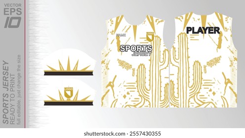 Modern ready-to-print jersey design with dynamic lines and vibrant colors. Perfect for football, basketball, cycling, or sportswear. High-quality, customizable vector file for instant printing.