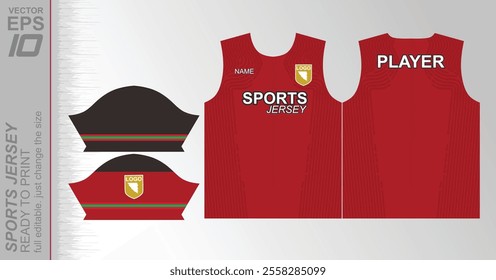 Modern ready-to-print jersey design with dynamic lines and vibrant colors. Perfect for football, basketball, cycling, or sportswear. High-quality, customizable vector file for instant printing.