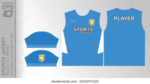 Modern ready-to-print jersey design with dynamic lines and vibrant colors. Perfect for football, basketball, cycling, or sportswear. High-quality, customizable vector file for instant printing.