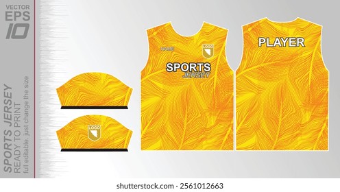 Modern ready-to-print jersey design with dynamic lines and vibrant colors. Perfect for football, basketball, cycling, or sportswear. High-quality, customizable vector file for instant printing.