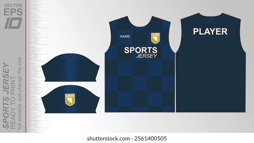 Modern ready-to-print jersey design with dynamic lines and vibrant colors. Perfect for football, basketball, cycling, or sportswear. High-quality, customizable vector file for instant printing.