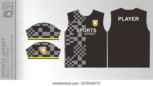 Modern ready-to-print jersey design with dynamic lines and vibrant colors. Perfect for football, basketball, cycling, or sportswear. High-quality, customizable vector file for instant printing.