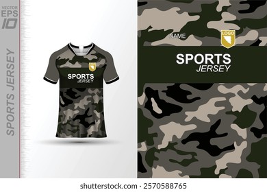 Modern ready-to-print jersey design with dynamic lines and vibrant colors. Perfect for football, basketball, cycling, or sportswear. High-quality, customizable vector file for instant printing.