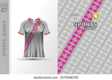 Modern ready-to-print jersey design with dynamic lines and vibrant colors. Perfect for football, basketball, cycling, or sportswear. High-quality, customizable vector file for instant printing.