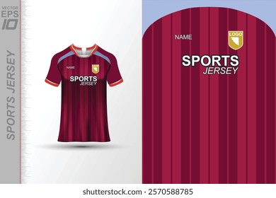 Modern ready-to-print jersey design with dynamic lines and vibrant colors. Perfect for football, basketball, cycling, or sportswear. High-quality, customizable vector file for instant printing.