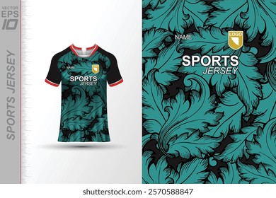 Modern ready-to-print jersey design with dynamic lines and vibrant colors. Perfect for football, basketball, cycling, or sportswear. High-quality, customizable vector file for instant printing.