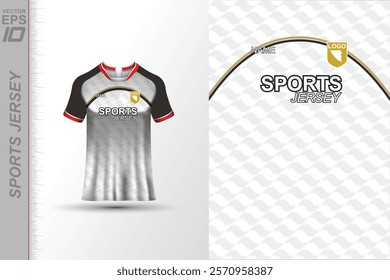 Modern ready-to-print jersey design with dynamic lines and vibrant colors. Perfect for football, basketball, cycling, or sportswear. High-quality, customizable vector file for instant printing.