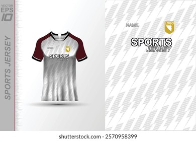 Modern ready-to-print jersey design with dynamic lines and vibrant colors. Perfect for football, basketball, cycling, or sportswear. High-quality, customizable vector file for instant printing.