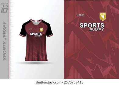 Modern ready-to-print jersey design with dynamic lines and vibrant colors. Perfect for football, basketball, cycling, or sportswear. High-quality, customizable vector file for instant printing.