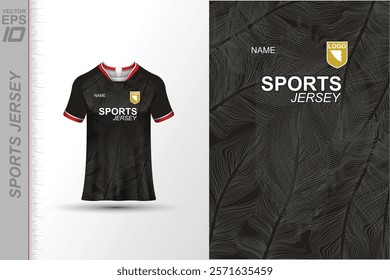 Modern ready-to-print jersey design with dynamic lines and vibrant colors. Perfect for football, basketball, cycling, or sportswear. High-quality, customizable vector file for instant printing.