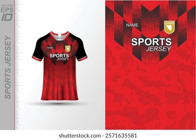 Modern ready-to-print jersey design with dynamic lines and vibrant colors. Perfect for football, basketball, cycling, or sportswear. High-quality, customizable vector file for instant printing.