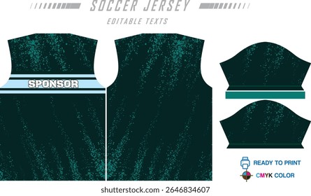 Modern ready-to-print jersey design with dynamic lines and vibrant colors. Perfect for football, basketball, cycling, or sportswear. High-quality, customizable vector file for instant printing.
