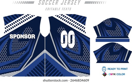 Modern ready-to-print jersey design with dynamic lines and vibrant colors. Perfect for football, basketball, cycling, or sportswear. High-quality, customizable vector file for instant printing.