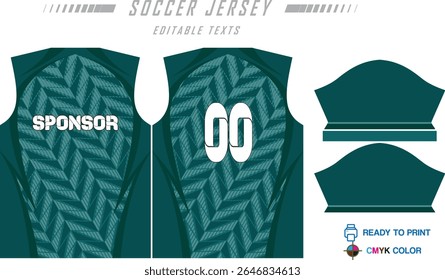 Modern ready-to-print jersey design with dynamic lines and vibrant colors. Perfect for football, basketball, cycling, or sportswear. High-quality, customizable vector file for instant printing.