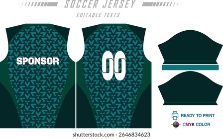 Diseño moderno de jersey listo para imprimir con líneas dinámicas y colores vibrantes. Perfecto para el fútbol, baloncesto, ciclismo o ropa deportiva. Archivo de Vector personalizable de alta calidad para imprimir al instante.