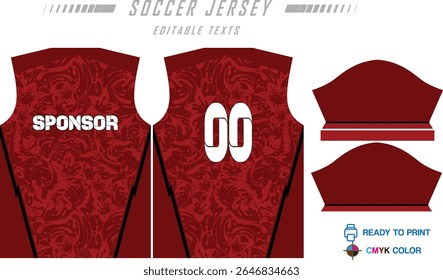 Modern ready-to-print jersey design with dynamic lines and vibrant colors. Perfect for football, basketball, cycling, or sportswear. High-quality, customizable vector file for instant printing.