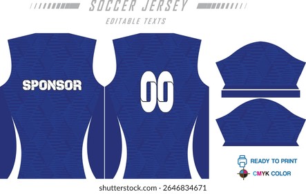Modern ready-to-print jersey design with dynamic lines and vibrant colors. Perfect for football, basketball, cycling, or sportswear. High-quality, customizable vector file for instant printing.