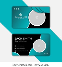 Modern real estate business card