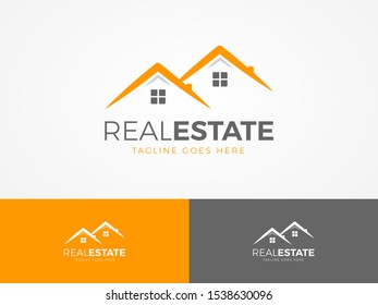 Modern Real Estate Business Logo Design Template, Home Logo Vector Design. 