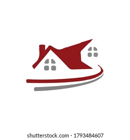 Modern real estate business logo template.