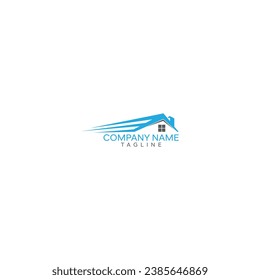Diseño del logotipo moderno de la empresa inmobiliaria. Construcción, Icono del concepto del logotipo del sector de trabajo de construcción. Logotipo comercial del contratista residente, contratista general y oficina comercial.