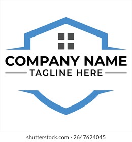 Modern Real Estate Company Logo Design with Clean Lines A Symbol of Trust, Reliability, and Innovation in Housing Solutions