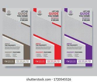 Modern real estate DL flyer design
Corporate rak card template