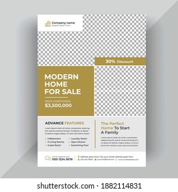 Modern Real Estate Flyer, Brochure Template