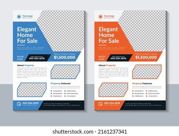 Modern Real Estate Flyer Design, Business flyer Template, Home Flyer, Brochure Design, Marketing, Annual Report, Poster