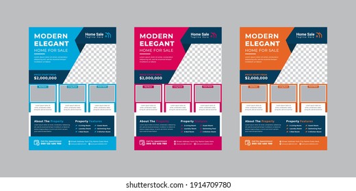 Modern Real Estate Flyer Template Design