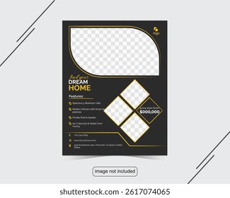 Modern Real Estate Flyer Template | Elegant and Professional Layout