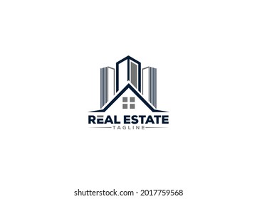 Modern Real estate graphic Building Concept Logo Design template 