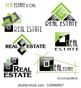 Modern Real estate icons for business design. Vector illustration