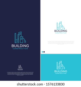 modern real estate logo building