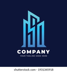 
Modern real estate logo | Buildings