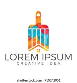 Modern Real Estate Logo - Creative House Renovation Service.