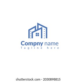 Modern Real Estate Logo Design Template Vector