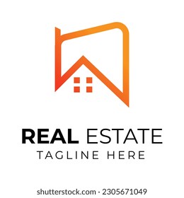 Modern real estate logo design