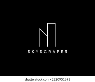 Modern real estate logo design concept. Design for cityscape, architecture, construction, structure, planning and property company.